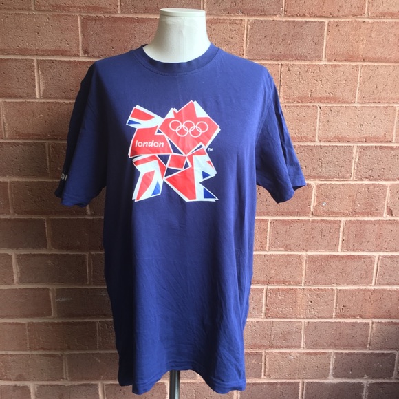 Official London 2012 Olympics Navy Blue T-Shirt - Picture 1 of 8